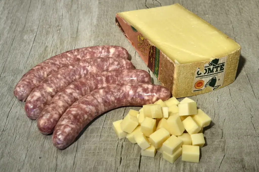 Saucisse au fromage de Comté BIO 500 gr