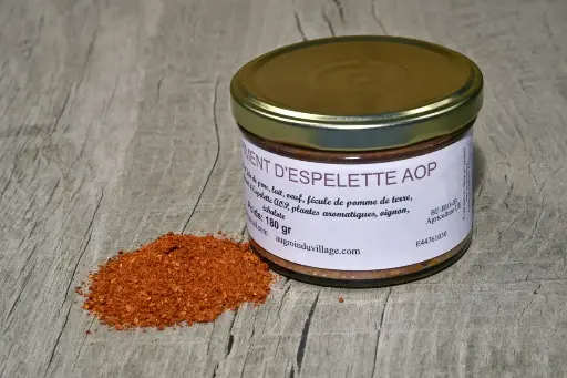 Verrine de pâté au piment d'Espelette (180 gr)